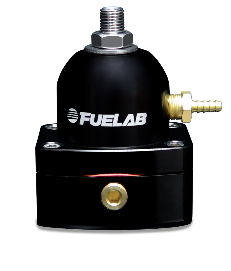 Fuelab 525 EFI Adjustable FPR In-Line 25-90 PSI (1) -6AN In (1) -6AN Return - Black main image 1